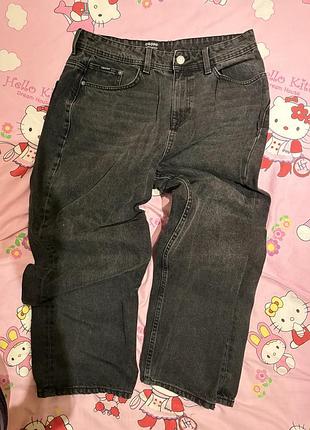 Штани super baggy cropp чорні