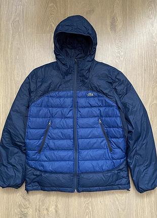 Оригінальна куртка lacoste vintage puffer jacket (двоколірна)