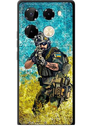 Чехол tpu патриотический на телефон infinix note 40 pro 4g воин зсу "5311b-3691-58250"