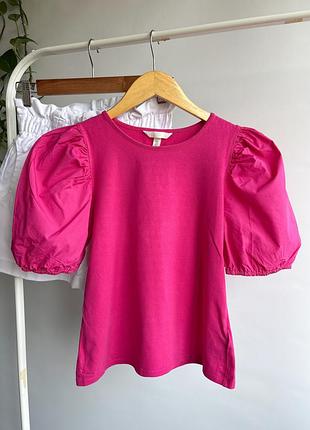 Футболка з рукавами фанаріки h&m