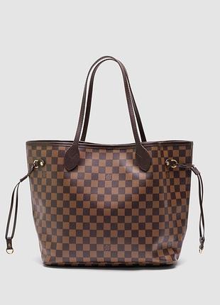 Сумка louis neverfull mm damier vuitton ebene