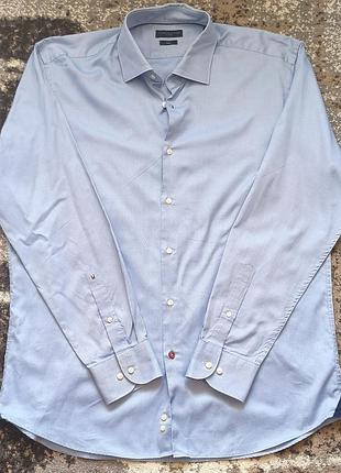 Чоловіча сорочка tommy hilfiger tailored (fitted), розмір 43/17 (xl)