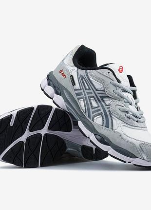 Asics gel-nyc white steel grey gore-tex  💧 вологозахист/термо