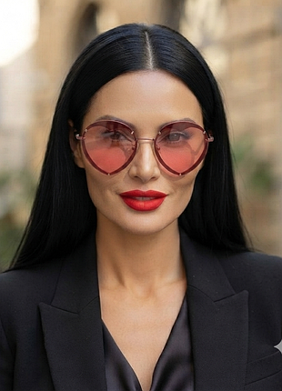 Червонi стильнi окуляри сердце carolina herrera ch0013/s - original