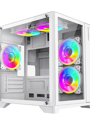 Корпус комп'ютерний gamemax infinity mini white без блока живлення minitower білий