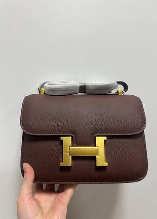 Сумка hermes constance 23 epsom calf brown/gold