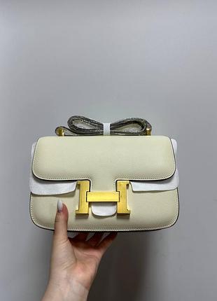 Сумка hermes constance 23 epsom calf cream/gold