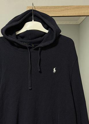 Худи кофта толстовка свитер свитшот реглан prl polo ralph lauren вафельный