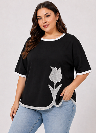 Футболка тюльпан l-xl-2xl-3xl-4xl