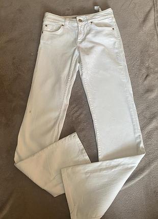 Жіночі білі джинси zara z1975 denim, розмір s (34), пря