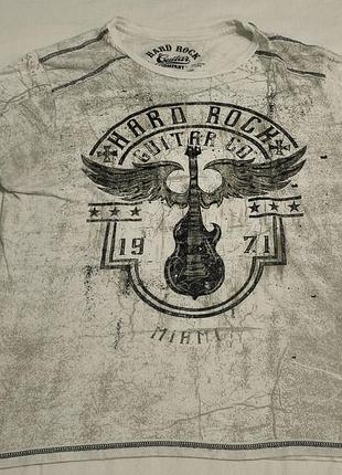 Guitar cotton - hard rock miami - футболка стильна культова брендова - м \l