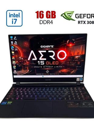 Игровой ноутбук б-класс gigabyte aero 15 oled yd / 15.6" (1920x1080) ips / intel core i7-11800h (8 (16) ядер по 1.9 - 4.6 ghz) /