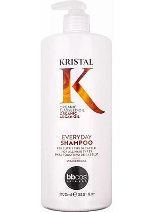 Шампунь bbcos для всех типов волос kristal everyday shampoo 1000 мл
