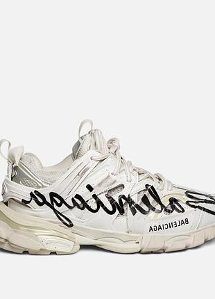 Balenciaga track signature sneaker white black