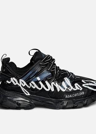 Balenciaga track signature sneaker black white