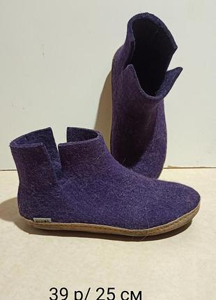Шерстяные тапочки-сапоги glerups model g, 39р