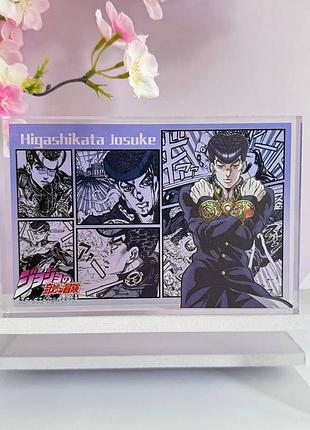 Стеклянная статуэтка хигашиката джоске по аниме невероятные приключения джоджо jojo no kimyo na boken