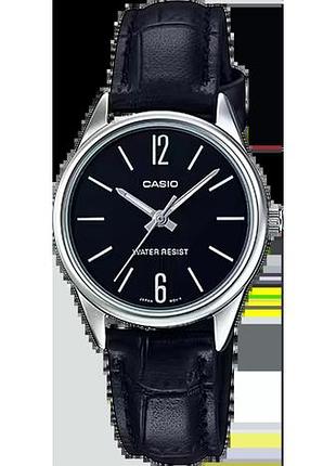 Годинник жіночий casio timeless collection ltp-v005l-1b чорний циферблат