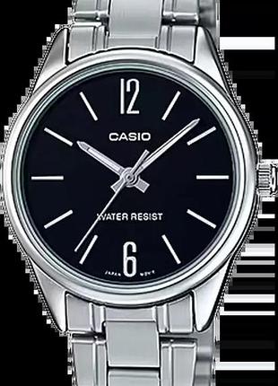 Годинник жіночий casio timeless collection ltp-v005d-1b чорний циферблат