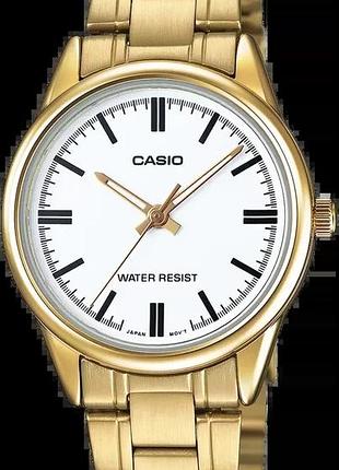 Годинник жіночий casio timeless collection ltp-v005g-7a білий циферблат