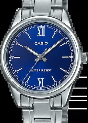 Часы женские casio timeless collection ltp-v005d-2b2 синий циферблат