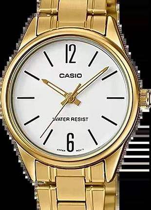 Годинник жіночий casio timeless collection ltp-v005g-7b білий циферблат