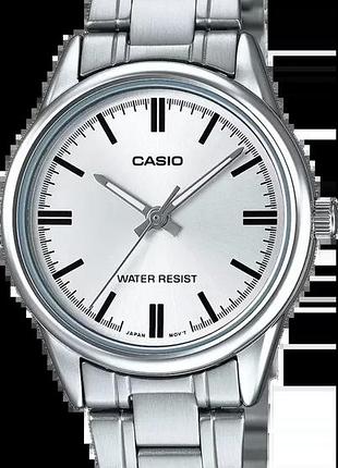 Годинник жіночий casio timeless collection ltp-v005d-7au сріблястий циферблат