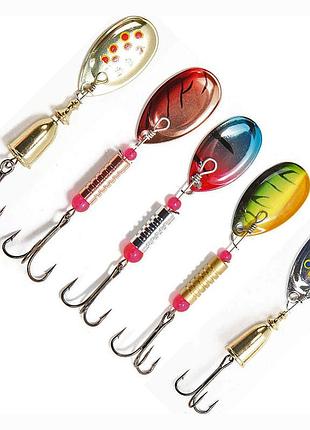 Набор блесен daiwa mission spin caster kit #4 (a0009591300) уловистых вращающихся блесен для щуки, окуня и форели