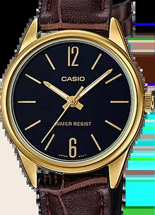 Годинник жіночий casio timeless collection ltp-v005gl-1b чорний циферблат