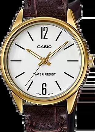 Годинник жіночий casio timeless collection ltp-v005gl-7b білий циферблат