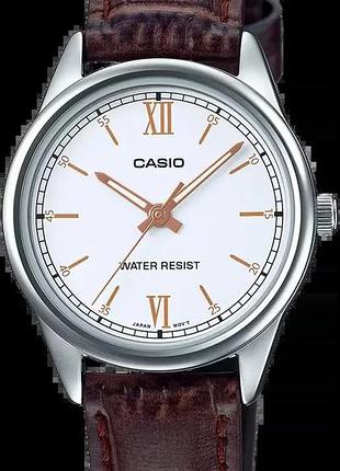 Годинник жіночий casio timeless collection ltp-v005l-7b3 білий циферблат