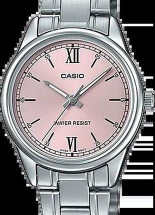 Годинник жіночий casio timeless collection ltp-v005d-4b2 рожевий циферблат