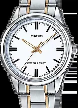Годинник жіночий casio timeless collection ltp-v005sg-7a білий циферблат