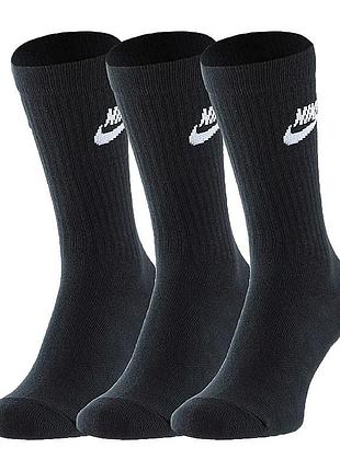 Мужские / женские носки найк оригинал nike u nk nsw everyday essential crew 3pr sk0109-010