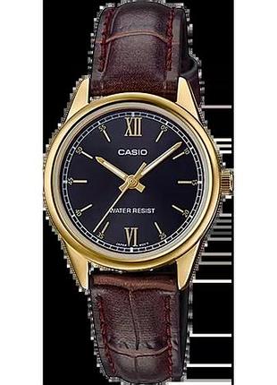 Годинник жіночий casio timeless collection ltp-v005gl-1b2 чорний циферблат