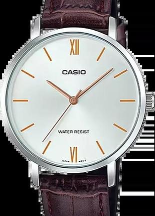 Годинник жіночий casio timeless collection ltp-vt01l-7b2 сріблястий циферблат