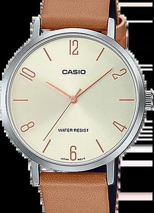 Годинник жіночий casio timeless collection ltp-vt01l-5b сріблястий циферблат