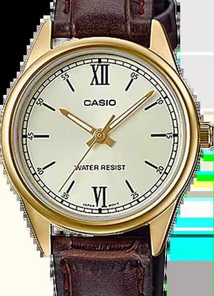 Годинник жіночий casio timeless collection ltp-v005gl-9b білий циферблат