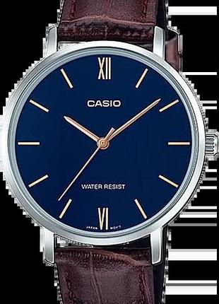 Часы женские casio timeless collection ltp-vt01l-2b синий циферблат