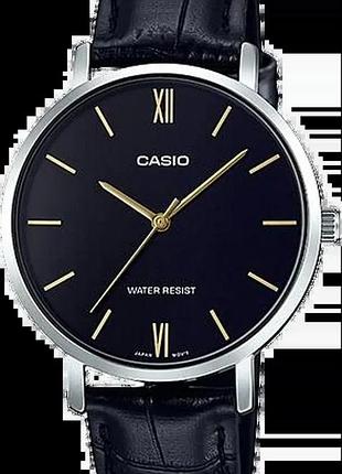 Годинник жіночий casio timeless collection ltp-vt01l-1b чорний циферблат
