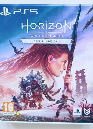 Horizon forbidden west special edition + steelbook + mini artbook + картонний футляр (без ігрового диска), б/в