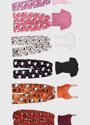 Штани hello kitty хелоу кітті різні хеловін хелловін новий рік базові