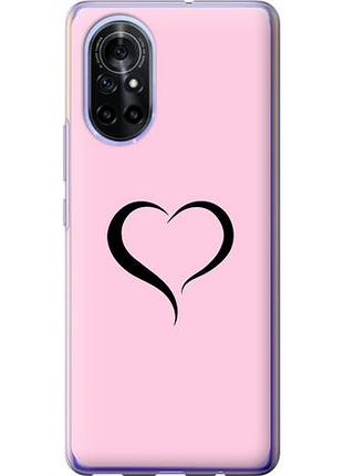 Чехол на huawei nova 8 сердце 1 из силикона fch_0168656