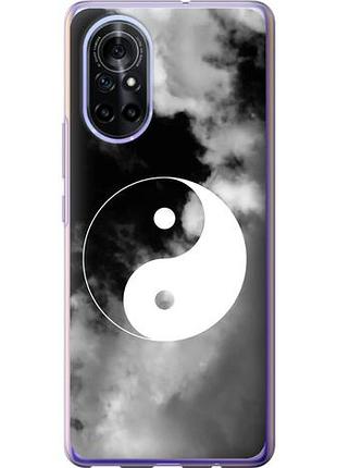 Чехол на huawei nova 8 инь и янь из силикона fch_0169636