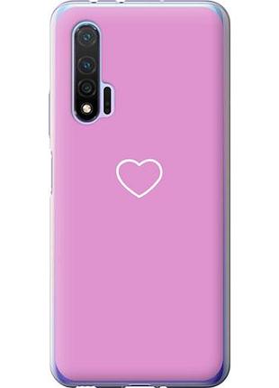 Чехол на huawei nova 6 сердце 2 из силикона fch_0168884