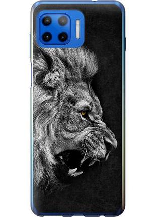 Чехол на motorola moto g plus лев из силикона fch_0169390