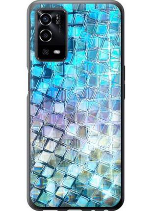 Чехол на oppo a55 переливающаяся чешуя из силикона fch_0170293