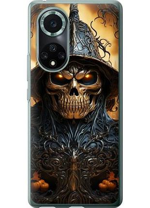Чехол на huawei nova 9 pro череп 2 из силикона fch_0169439