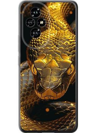 Чехол на huawei honor 200 golden snake из силикона fch_0169977