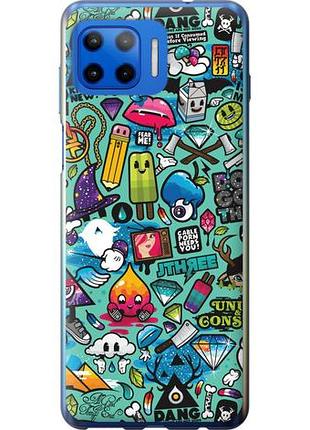 Чехол на motorola moto g plus стикер бомбинг 1 из силикона fch_0169490